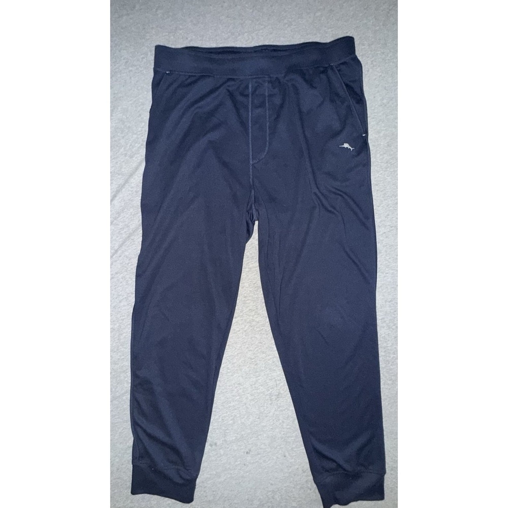 Tommy Bahama Pants Mens Size L Blue Lounge Jogger Stretch Comfort Pockets Travel